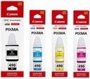 Чернила для Canon Pixma GI-490 CMYK G1400 G2400 G3400