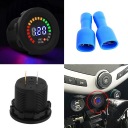 12V ВОДОСТІЙКИЙ LED (СВІТЛОДІОД) ЦИФРОВИЙ МІРНИК НАПРУГИ DO МОТОЦИКЛА I АВТОМОБІЛЯ ЧОРНИЙ  фото 7