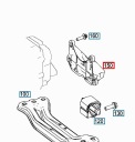 MERCEDES ESSENCE C W205 COUSSIN MOTEUR A2052420440 ORIGINALEphoto 8