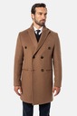PŁASZCZ MĘSKI WEŁNIANY WINCENT KAMELOWY 52