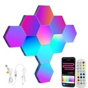 Шестиугольная лампа x10 в сотах RGB USB-пульт дистанционного управления Управление через приложение