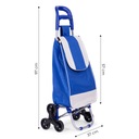 Nákupný vozík taška 25l na 6 kolieskach kovový rošt ModernHome Model 3321