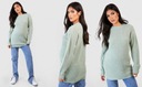 2E4A20 P27 ЗЕЛЕНЫЙ БАЗОВЫЙ СВИТЕР ДЛЯ МАТЕРИАЛОВ BOOHOO L