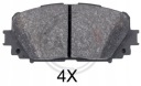 PLAQUETTES FREIN TOYOTA YARIS 06- (AKEBONO) TOYOTA YARIS 1,0 VVTI 06- ABSphoto 13