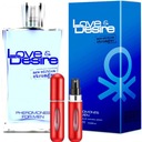 PERFUMY Z FEROMONAMI LOVE DESIRE MĘSKIE SILNE FEROMONY ŚWIEZY ZAPACH ORYG