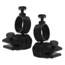 2 SZT. CLAMPS DO HELMET DO LATARKI Z ABS BLACK  photo 6