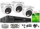 Комплект мониторинга на 3 камеры 5Mpx SmartLight AHD HiLook