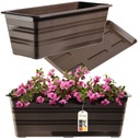 БАЛКОННАЯ ЯЩИКА 40см ЦВЕТОЧНЫЙ ГОРШОК + ПОДСТАВКА