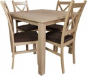 стол 80х80, раздвижной до 230см, 4 стула Skandi
