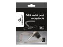 GEMBIRD CCDB9RECEPTACLE Розетка Gembird, штифт для корпуса DB9M - COM 9PIN