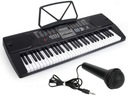 Keyboard Organy 61 Klávesy Napájací adaptér Mikrofón MK-2106
