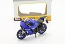 Yamaha YZF-R1 YZFR1 2021 Blue Maisto 1:12 1/12 Model Motocykel 31101 77912 Materiál guma kov plast