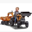 FALK Tractor Case IH Экскаватор-погрузчик оранжевый с прицепным подвижным ковшом от 3 л