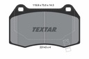 TEXTAR ZAPATAS DE FRENADO BRAKE PADS 