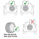 MALETERO AL RUEDA DE RECAMBIO AL 3 BICICLETAS PARA MITSUBISHI PAJERO 1982-1990 