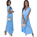 ЭЛЕГАНТНОЕ ПЛИССИРОВАННОЕ ДЛИННОЕ ПЛАТЬЕ CARREN! WZ.2