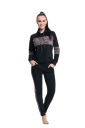 ЖЕНСКИЙ СПОРТИВНЫЙ КОСТЮМ LUNA 308/1 ЧЕРНЫЙ XXL