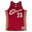 Футболка Mitchell & Ness CLEVELAND CAVALIERS LEBRON JAMES ТЕМНО-КРАСНАЯ - M