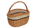 ПЛЕТЕНАЯ КОРЗИНА – ДЛЯ ПОКУПОК ИЛИ ПИКНИКА – УКРАШЕННАЯ
