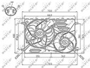 NRF 47756 WENTYLATOR, CHLODZENIE DEL MOTOR 