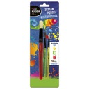 ЩЕТКИ ИЗ ДЕРЕВА И НАТУРАЛЬНОЙ ЩЕТИНЫ KIDEA 3 ШТ.