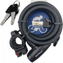 ВЕЛОСИПЕДНЫЙ ЗАМОК GERDA, ТРОС ДЛЯ ВЕЛОСИПЕДА FLEX 1500/12T С РУЧКОЙ ЗАМКА