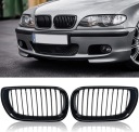 РЕШІТКИ РЕШІТКА ОДИНАРНИЙ ЧОРНИЙ БЛИСК BMW E46 СЕДАН TOURING РЕСТАЙЛ 2001-2006  (18157500320) фото min 8