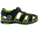 Kryté profilované športové sandále, topánky na suchý zips r.28 čierna/s P7-180 Značka Badoxx