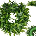 WIANEK RUSKUS GĘSTY DO POWIESZENIA NA DRZWI 35 cm SZTUCZNE LIŚCIE KWIATY