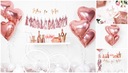 Воздушные шары для девичника, конфетти из розового золота