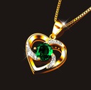 Infinity Serce Złoty Naszyjnik Srebro 925 Prezent Kolekcja Biżuteria na urodziny KOMUNIĘ NA DZIEŃ MATKI