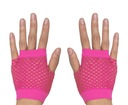 Перчатки без пальцев Неоново-розовые в стиле Нью-Йорка