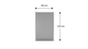 Gablota ogłoszeniowa informacyjna 120x90 cm szara filcowa rama aluminiowa