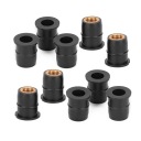 10 PCS ÉCROU STUDNI M6X0,8MM CAOUTCHOUC LAITON UWIEZIONA VERS CARROSSERIE 1Ephoto 9