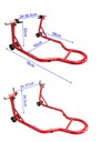 ПОДЪЕМНАЯ СТОЙКА ДЛЯ МОТОЦИКЛА 2 стойки ПЕРЕДНЯЯ + ЗАДНЯЯ