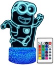 3D LED USB НОЧНИК МИНЬОНЫ ДЕЙВ + ПУЛЬТ БАЙКА