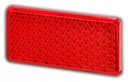 ПРЯМОУГОЛЬНАЯ СВЕТООТРАЖАЮЩАЯ САМОКЛЕЯЩАЯСЯ КРАСНАЯ 46Х96ММ