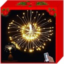 ВЗРЫВАЮЩИЙСЯ ЗВЕЗДНЫЙ ШАР Одуванчик СВЕТОДИОДНЫЕ 3D ОГНИ РОЖДЕСТВЕНСКИЕ УКРАШЕНИЯ