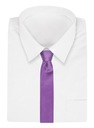 Элегантный мужской галстук фиолетового цвета -Angelo di Monti- 7 см, однотонный
