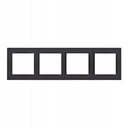 SIMON 10 RAMKA POCZWÓRNA CR4/49 CZARNY MAT