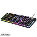 МЕХАНИЧЕСКАЯ ИГРОВАЯ КЛАВИАТУРА СО СВЕТОДИОДНОЙ ПОДСВЕТКОЙ ДЛЯ ИГРОВ