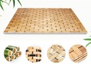 BAMBUSOVÁ PODLOŽKA KÚPEĽŇOVÁ DREVENÁ PROTIŠMYKOVÁ KOBEREC NATURAL 50x80 cm Materiál bambusové vlákno