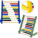 ДЕРЕВЯННЫЙ ШКОЛЬНЫЙ АБАБУС, 10-РЯДНЫЙ, ЦВЕТНОЙ