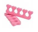 Separatory do pedicure z gąbki różowe 1 para