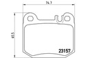 ZAPATAS DE FRENADO MERCEDES W163 ML270-ML500 00-05TY 