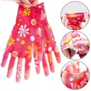 Dámske záhradné rukavice Pracovné rukavice do záhrady Farebné kvety veľ.7 Počet párov v balení 1