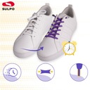 Шнурки для спортивной обуви Адидас без завязок Фиолетовые.