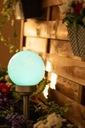 2x светодиодный садовый светильник SOLAR BALL 15 см SATIN