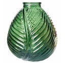 ДЕКОРАТИВНАЯ ВАЗА, ВАЗА С РЕЗЕЛЬНЫМ ЗЕЛЕНЫМ ЛИСТОМ