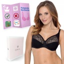 Мягкий кружевной бюстгальтер Gaia 059 черный 85E